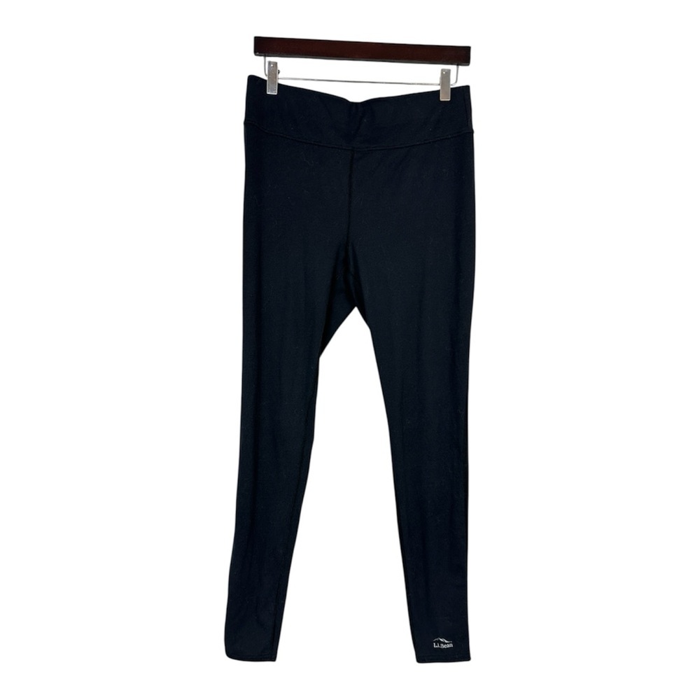 L. L bean lightweight base layer black pants size M